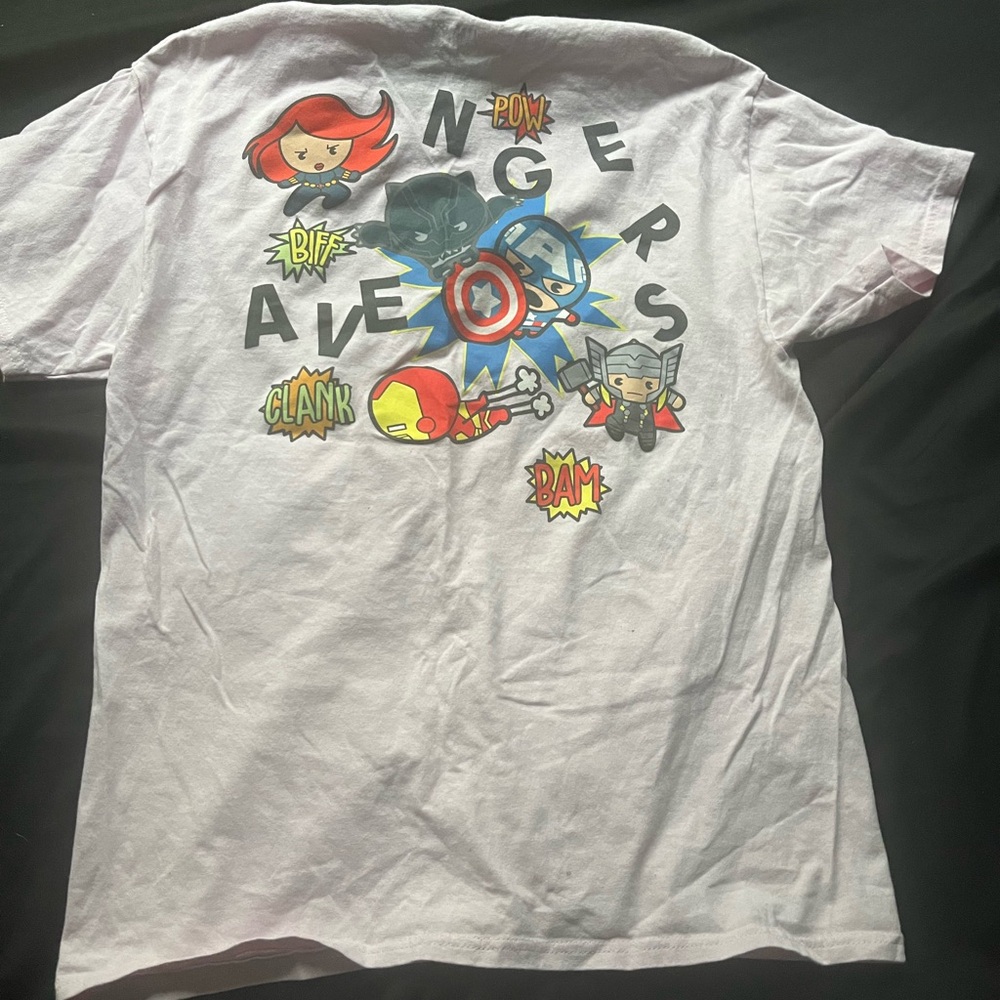 Marvel Avengers White Short Sleeve Tee